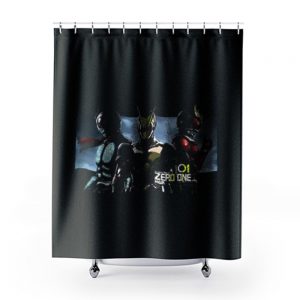 Three Beginning Zero One Kamen Rider Shower Curtains