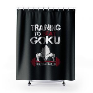 Training To Go Super Goku Shower Curtains