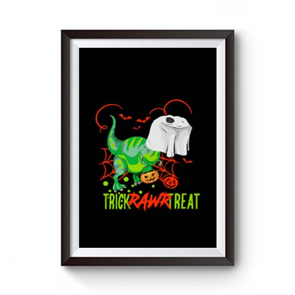 Trick Rawr Treat Halloween Premium Matte Poster