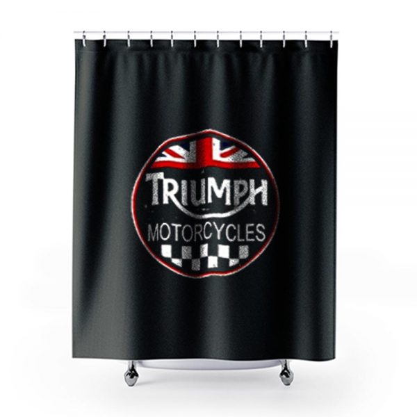 Triumph Motorcycle Shower Curtains