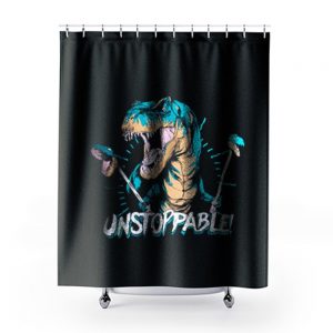 Unstoppable T Rex Shower Curtains