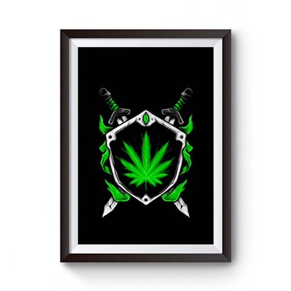 Weed Shield Cannabis Pot Funny Design 2020 gift top Premium Matte Poster