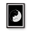 Yin Yang Cats Premium Matte Poster