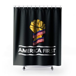 america first Shower Curtains