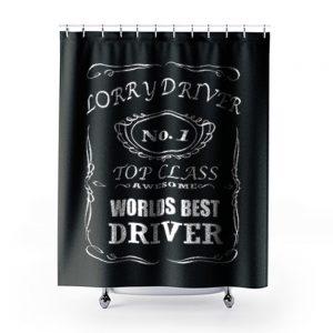 lorry driver best driver Shower Curtains
