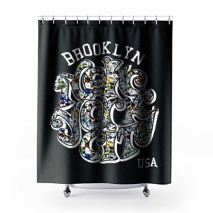 new york city Brooklyn Shower Curtains
