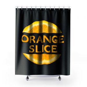 orange slice Shower Curtains
