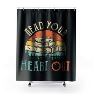 read your heart out reading book librarian teacher Shower Curtains