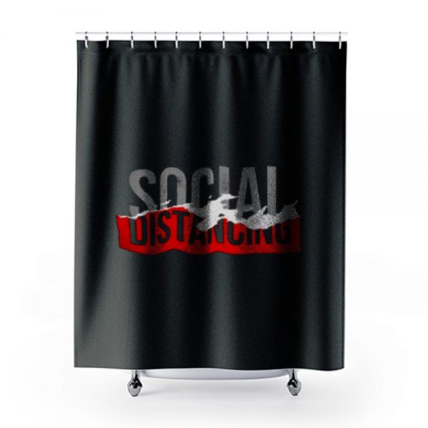 social distance Shower Curtains