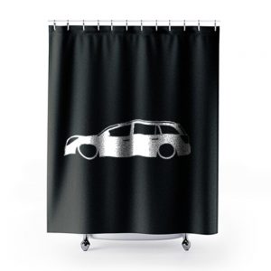 stra MK5 Estate Outline Silhouette car Shower Curtains