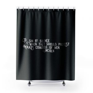 to sin by silence Shower Curtains