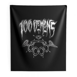 100 Demons Hardcore Punk Band Indoor Wall Tapestry