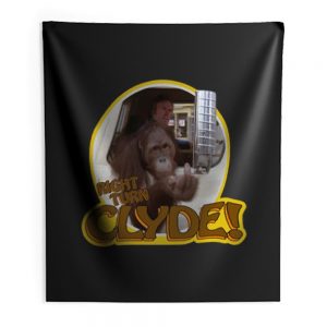 70s Eastwood Classic Every Which Way But Loose Right Turn Clyde Indoor Wall Tapestry
