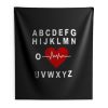 A B C D E F G H Love Heart Heartbeat Indoor Wall Tapestry