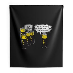 Aa Battery Meeting Indoor Wall Tapestry