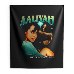 Aaliyah Cover Tour Vintage Indoor Wall Tapestry