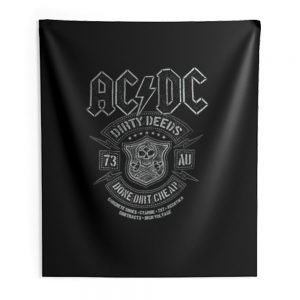 Acdc Dirty Deeds Indoor Wall Tapestry