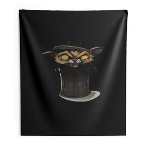 Angry Cat In Trash Indoor Wall Tapestry