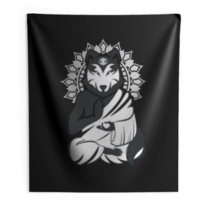 Are You Aware Wolf Indoor Wall Tapestry