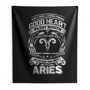 Aries Good Heart Filthy Mount Indoor Wall Tapestry