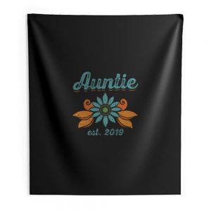 Auntie Est. 2019 Indoor Wall Tapestry