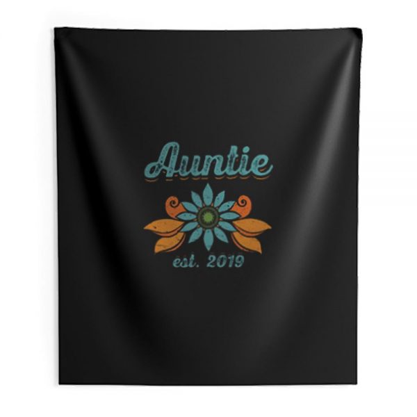 Auntie Est. 2019 Indoor Wall Tapestry