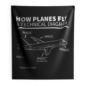 Aviation How Planes Fly Magic Indoor Wall Tapestry