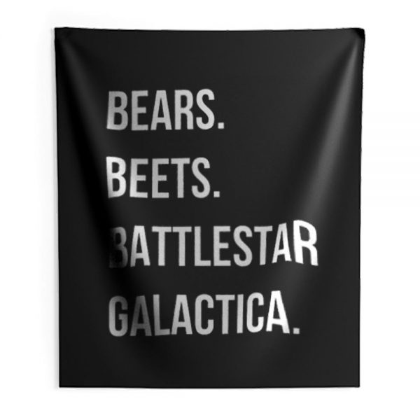 Bears Beets Battlestar Galactica Indoor Wall Tapestry