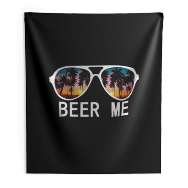 Beer Me Sunset Indoor Wall Tapestry