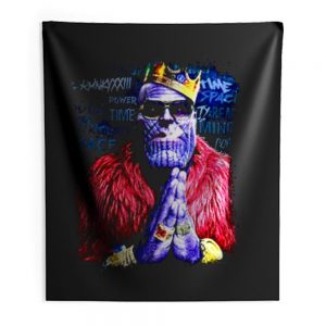 Benthonas Funny Thanos Spoof Marvel Universe Supervillai Indoor Wall Tapestry