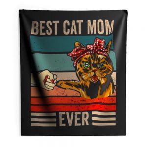 Best Cat Mom Ever Indoor Wall Tapestry