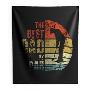 Best Dad By Par Golfing Indoor Wall Tapestry