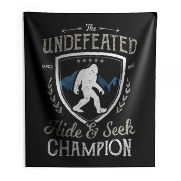 Bigfoot Undefeated Indoor Wall Tapestry