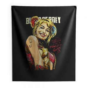 Birds Of Prey Superhero Harley Quinn Indoor Wall Tapestry