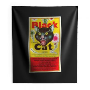 Black Cat Fireworks Indoor Wall Tapestry