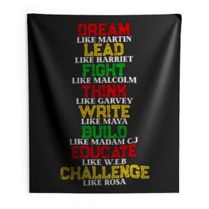 Black History and Historical Leaders Juneteenth Indoor Wall Tapestry