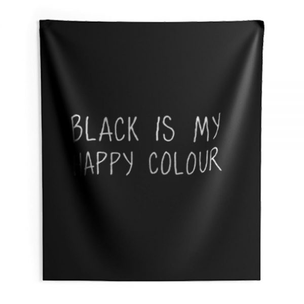 Black Is My Happy Colour Indoor Wall Tapestry