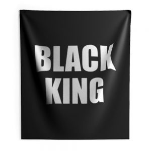 Black King Indoor Wall Tapestry