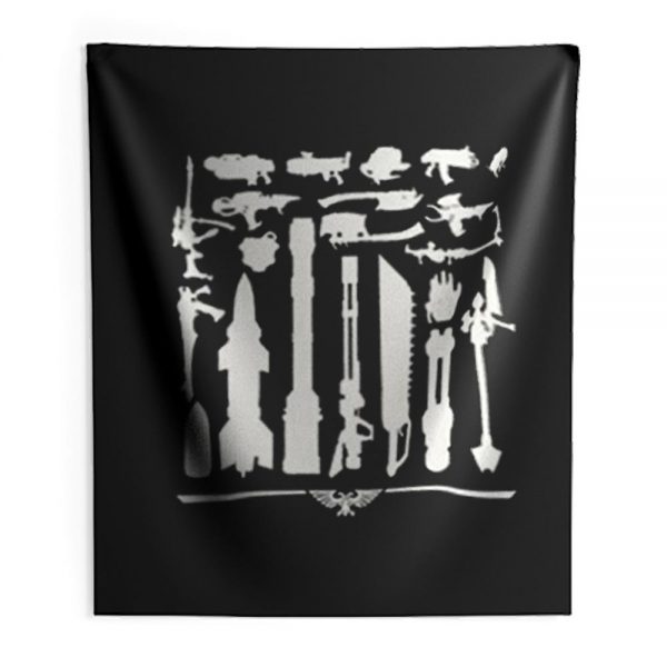 Black Library Indoor Wall Tapestry