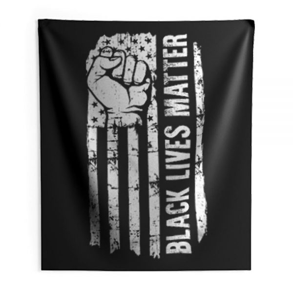 Black Lives Matter American Flag Indoor Wall Tapestry