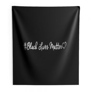 Black Lives Matter With Love Indoor Wall Tapestry