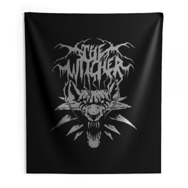 Black Metal Witcher Indoor Wall Tapestry