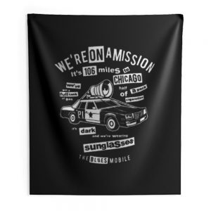 Blues Brothers Car Indoor Wall Tapestry