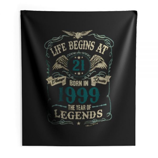 Born In 1999 Year Of Legends Indoor Wall Tapestry