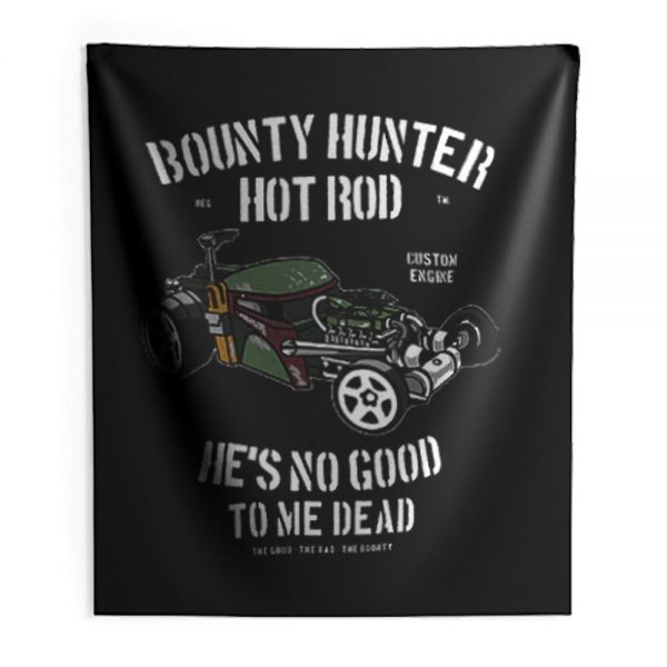 Bounty Hunter Hot Rod Death Race Indoor Wall Tapestry