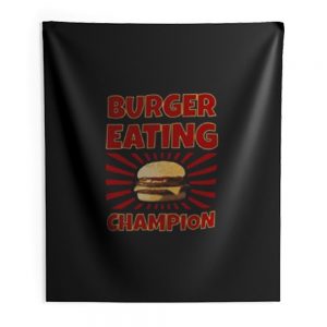 Burger Eating Champion Indoor Wall Tapestry