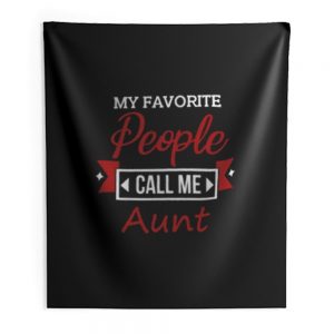 Call Me Aunt Indoor Wall Tapestry