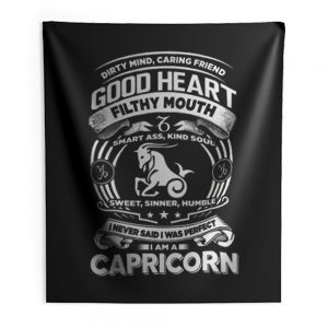 Capricorn Good Heart Filthy Mount Indoor Wall Tapestry