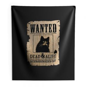 Cat Wanted Dead Or Alive Indoor Wall Tapestry