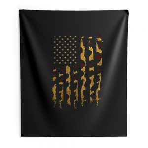Cheetah American Flag Indoor Wall Tapestry